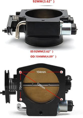 92mm Throttle body W/ TPS IAC Throttle Position Sensor For LSX LS LS1 LS2 LS7 BK